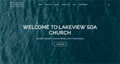 Desktop Screenshot of lakeviewadventist.org